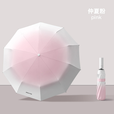 Cadre en aluminium Logo personnalisé Imprimé UV Bloc de filles parapluie imperméable Paraguas