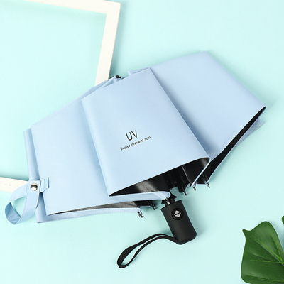 3 Parapluie pliable avec logo personnalisé imprimé et matériau d'arbre imperméable aux UV