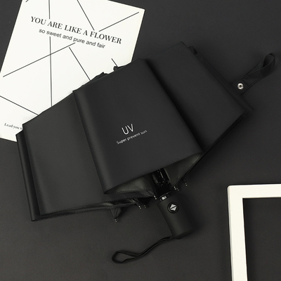 3 Parapluie pliable avec logo personnalisé imprimé et matériau d'arbre imperméable aux UV
