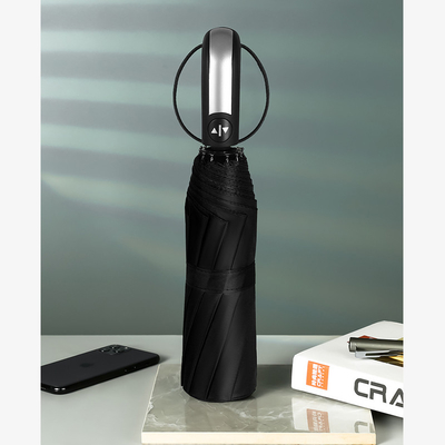 Logo personnalisé Imprimé Triple Fold Parapluie automatique Anti UV imperméable à l'eau Couleur personnalisée