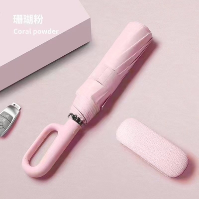 Parapluie publicitaire avec poignée de fermeture à boucle pour femmes et revêtement UV