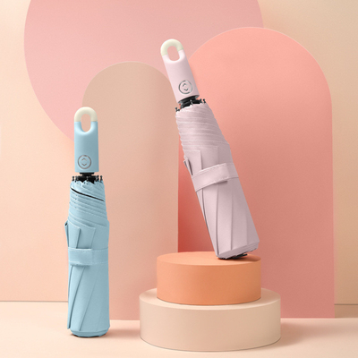 Meilleur design porte-clés parapluie pour les voyages Logo personnalisé Imprimé automatique 3 fois