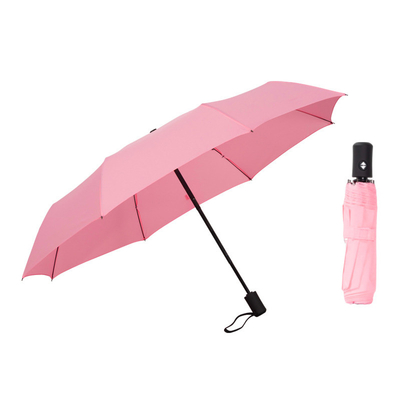 Parapluie à trois couches 3 Polyester pliable Pongee Voyage Parapluie étanche au vent pour cadeaux