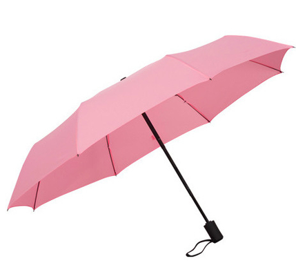 Parapluie à trois couches 3 Polyester pliable Pongee Voyage Parapluie étanche au vent pour cadeaux