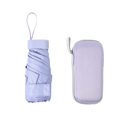 Mini parapluie solaire à double usage pour femmes à 5 couches avec protection UV et logo personnalisé
