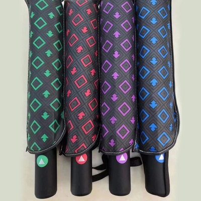 Parapluie triple ouverte et fermée semi-automatique