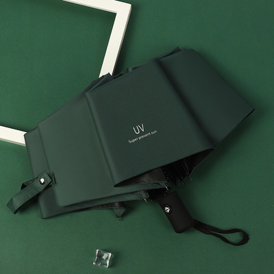 Parapluie anti-UV pliable à 3 pouces ouverte entièrement automatique à l'épreuve du vent avec logo personnalisé