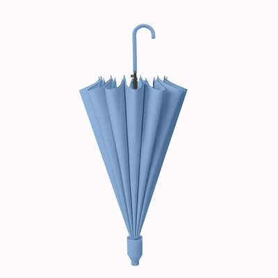 Logo personnalisé en couleur solide imprimé Grand parapluie droit avec boîtier étanche Garder sec parapluie extérieure