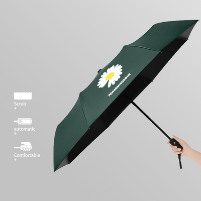 Vente à chaud 3 Plâtre automatique à fleurs multicolore UV Bloc parapluie de mode étanche au vent